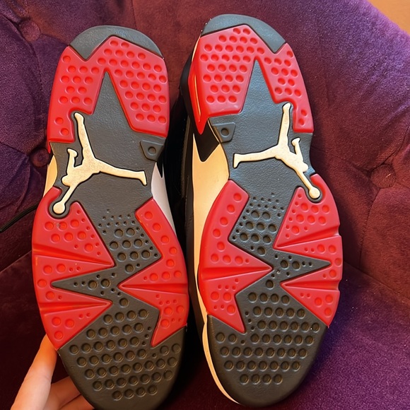 NWOT JORDAN FLIGHT CLUB 91 SIZE 11 BLACK, WHITE & UNIVERSITY RED LEATHER🏀 - Picture 7 of 11